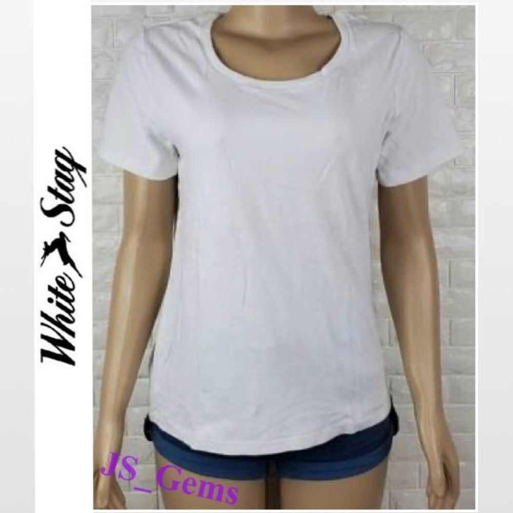 Women’s XL Tee Shirt White Short Sleeve Top